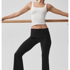 ALO softsculpt 7/8 fold over Flare legging